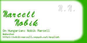 marcell nobik business card